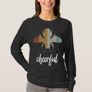 T-shirt Retro Bee Motivationnelle gaie Soyez gai