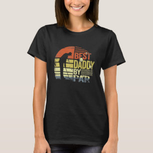 T-shirt Retro Best Daddy By Par Golf Player Papa Pères
