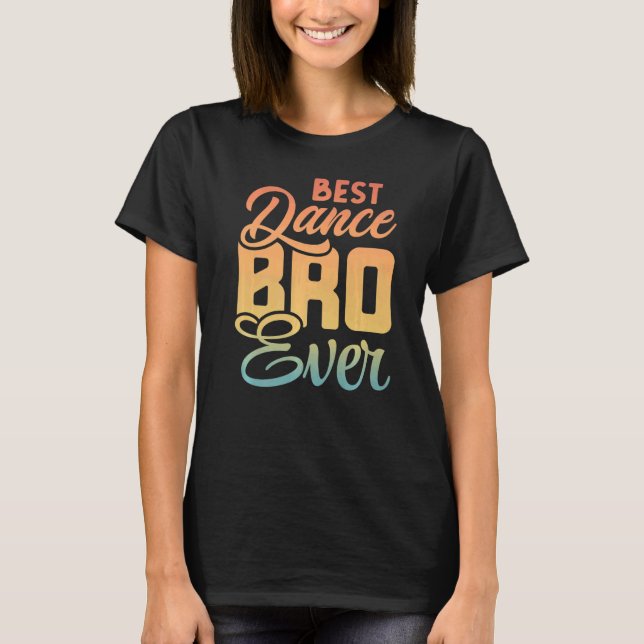T-shirt Retro Best Dance Brun Jamais (Devant)