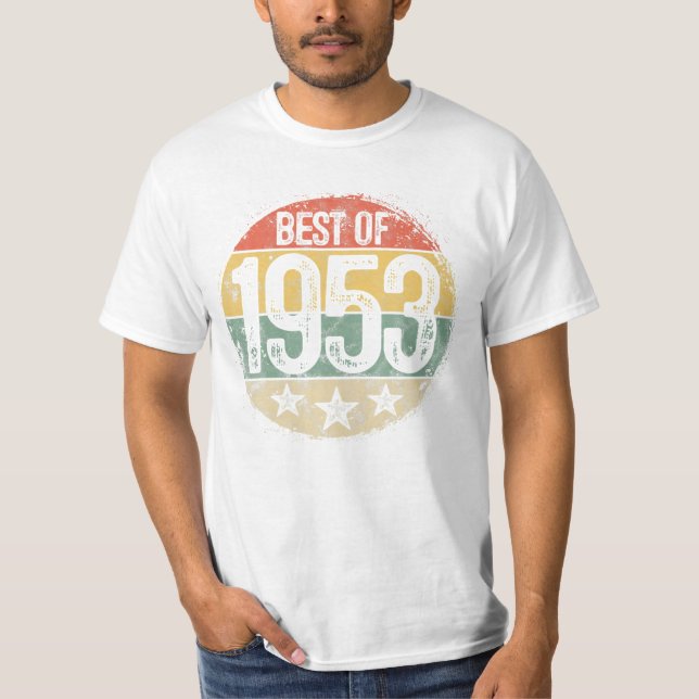 T-shirt Retro Best of 1953 Anniversaire (Devant)