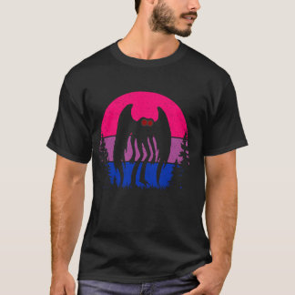 T-shirt Retro Bi Mothman Bisexual Pride Point agréable Cry
