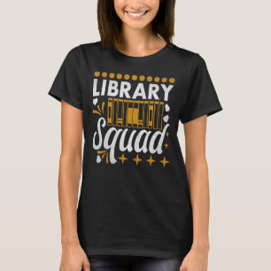 T-shirt Rétro Bibliothèque Vintage Squad Librarian Bookwor