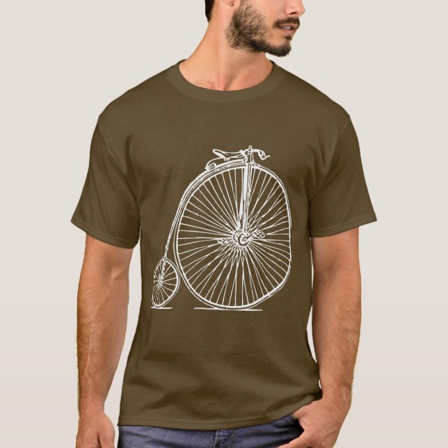 T-shirt rétro bicyclette (Devant)