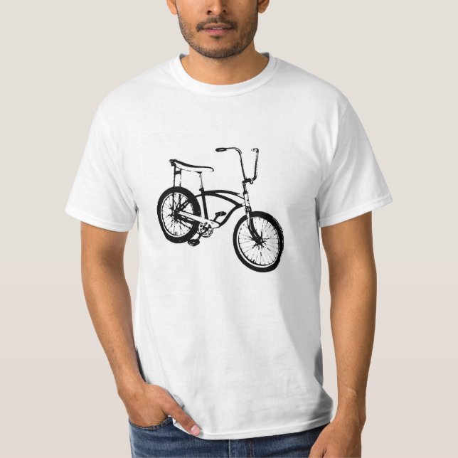 T-shirt Rétro bicyclette - noir (Devant)