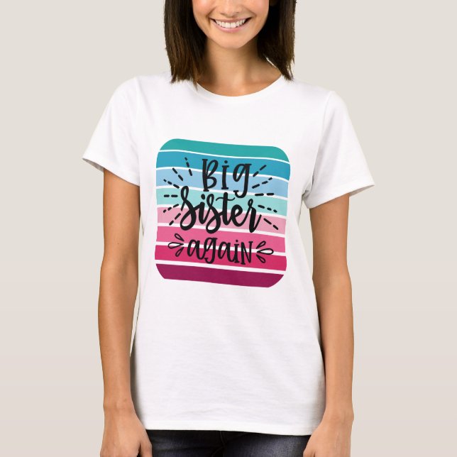 T-shirt Retro Big Sister (Devant)