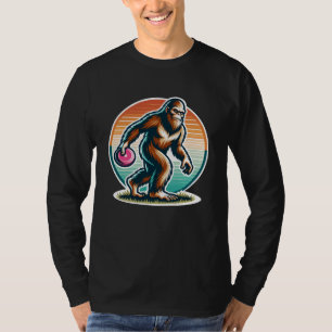 T-shirt Rétro Bigfoot Sasquatch Disk Golf