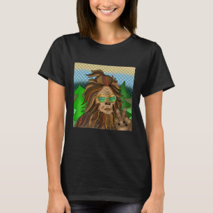 T-shirt Retro Bigfoot   Vintage Colours Sasquatch Pop Art