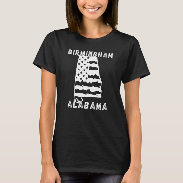 T-shirt Retro Birmingham Alabama Apparel (Devant)