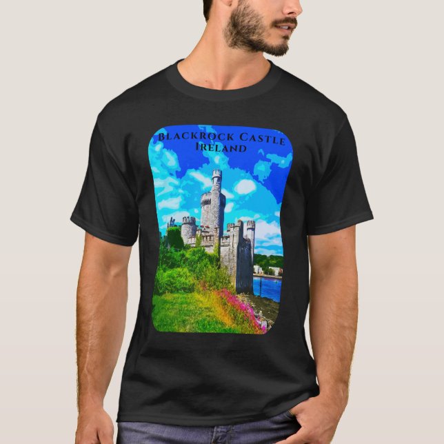 T-shirt Retro Blackrock Castle Cork Irlande (Devant)