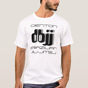 T-shirt rétro blanc de DBJJ-
