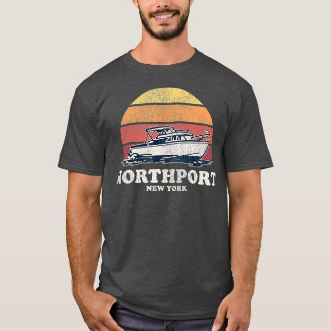 T-shirt Retro Boat (Devant)
