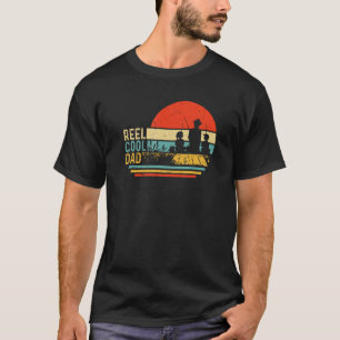 T-shirt Retro Bobine Papa de pêche cool Fête des Pères Pap
