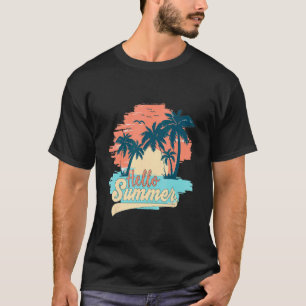 T-shirt Retro Boho Bonjour Summer Beach Vibes Vintage Hipp