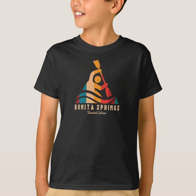 T-shirt Retro Bonita Springs Kayaking (Devant)