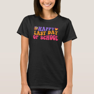 T-shirt Retro Bonne Dernière Journée De L'École Daisy Fleu