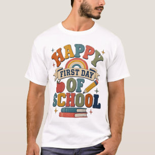 T-Shirt Rétro Bonne Première Journée d'École