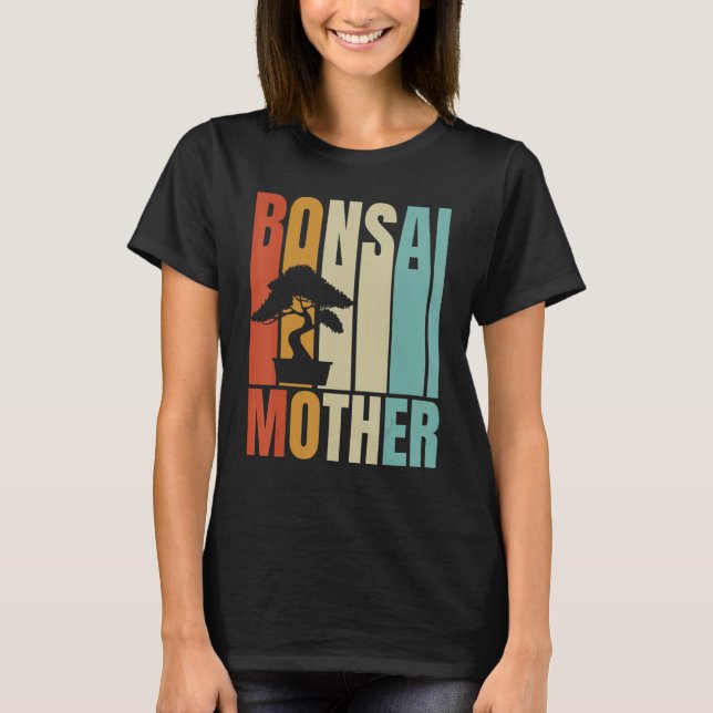 T-shirt Retro Bonsai Mother   Bonsai Tree (Devant)