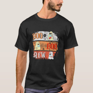 T-shirt Rétro Boo Boo Crew Ghost Hippie Halloween Tri Tr