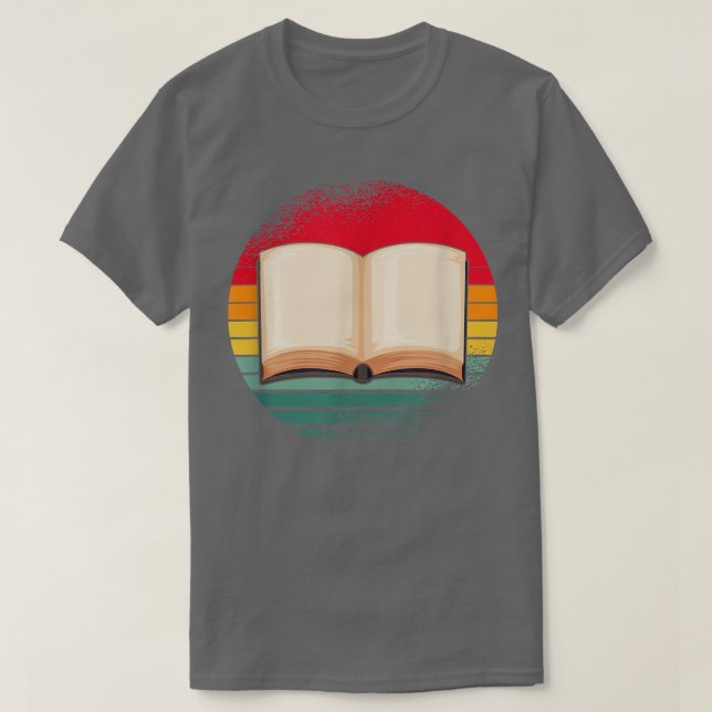 T-shirt Retro Book Lover Lecture Livres Bookworm (Design devant)