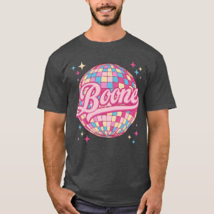 T-shirt Retro Boone prénom personnalisé Disco 80s Naissanc