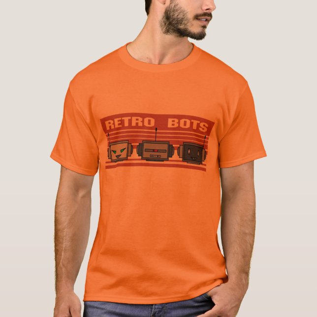 T-shirt rétro Bot (Devant)