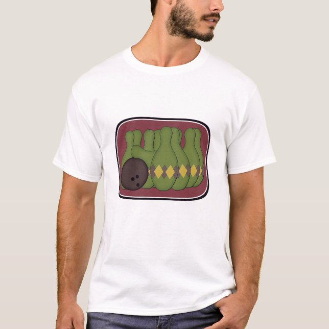 T-shirt Retro Bowling (Devant)