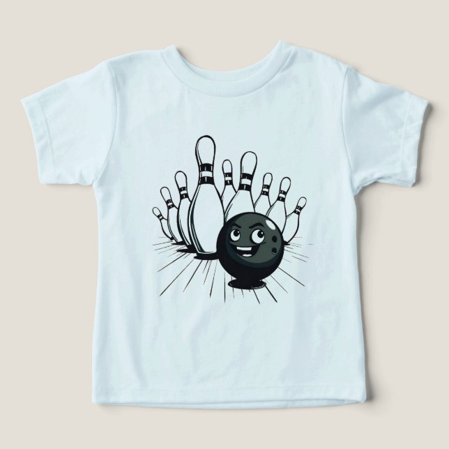 T-Shirt Retro Bowling - Grève Vintage (Design Recto)