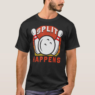 T-shirt Rétro Bowling Split Se Produit Bowling Sayings