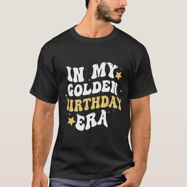 T-Shirt Rétro Branché À l'Ère de Mon Anniversaire  (Devant)
