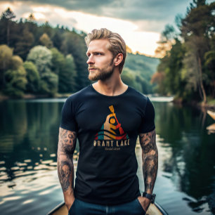 T-shirt Retro Brant Lake Kayak