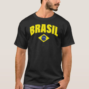 T-shirt Retro Brasil Vintage Brésil Drapeau Brésil garçons