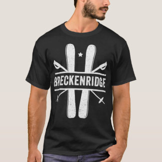 T-shirt Retro Breckenridge Souvenir Ski Vintage Breckenrid