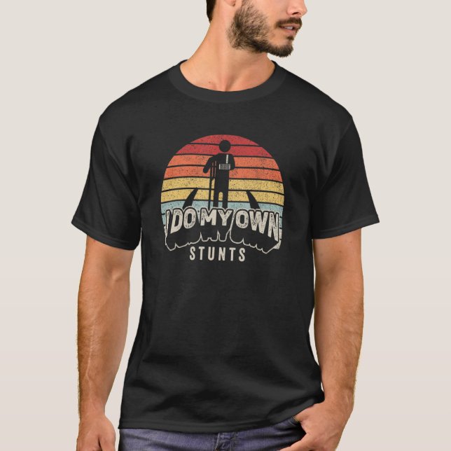 T-shirt Retro Broken Bras Main Poignet Coude Blessure obte (Devant)