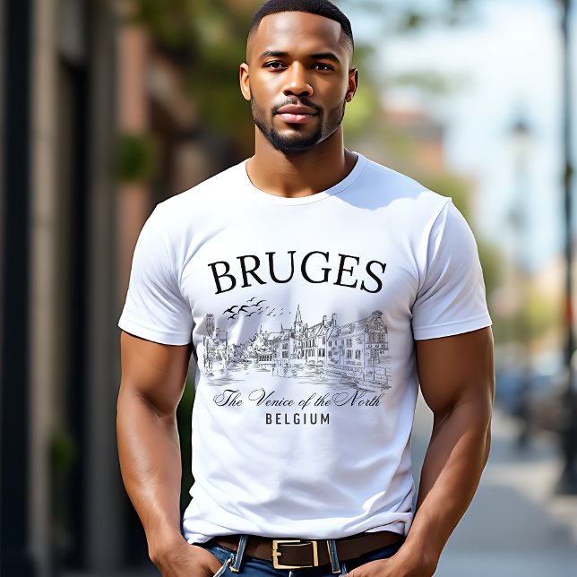 T-shirt Retro Bruges Belgium – Classic European Cities (Créateur téléchargé)