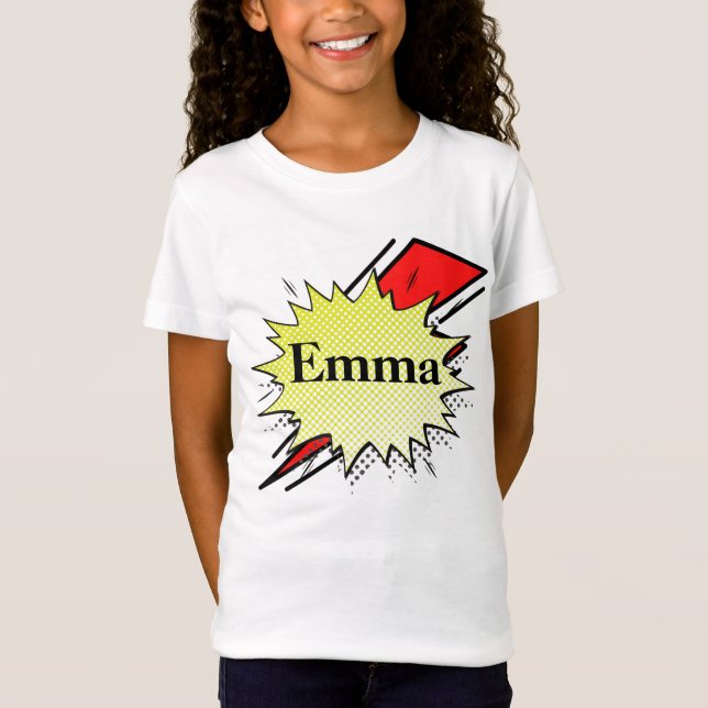 T-Shirt Retro bubble color comic (Devant)