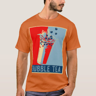 T-shirt Retro Bubble Thé Cadeau Hommes Bubble Thé Cadeau E