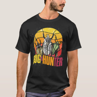 T-shirt Retro Bug Hunter Beetle Entomologie Biologiste Bug