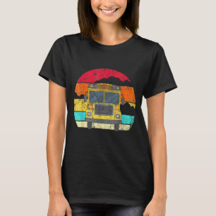 T-shirt Retro Bus Scolaire Pour Les Conducteurs De Bus Sco