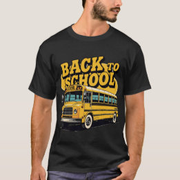 T-shirt Retro Bus scolaire Retour à l'école Enfants