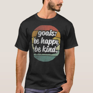 T-shirt Retro Buts Be Happy Be Kind Shirt Gift Inspiratio