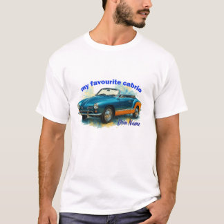 T-shirt Retro Cabrio Splash — personnalisable