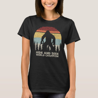 T-shirt Retro Cacher & Chercher Champion Chemise Funny Sas