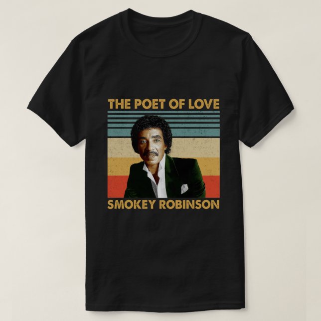 T-shirt Retro Cadeaux Smokey Robinson - Le Poète De L'Amou (Design devant)