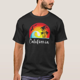 T-shirt Retro California Bear Plage Vintage Cali Pride Sur
