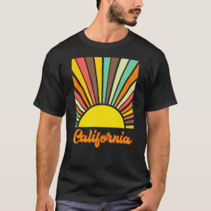 T-shirt Retro California Dream Vintage Sunset Waves Wes