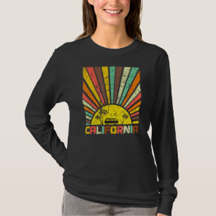 T-shirt Retro California Dream Vintage Sunset Waves Wes