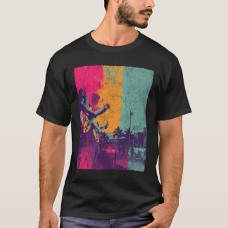 T-shirt Retro California Guitarists Vintage Rock Art.