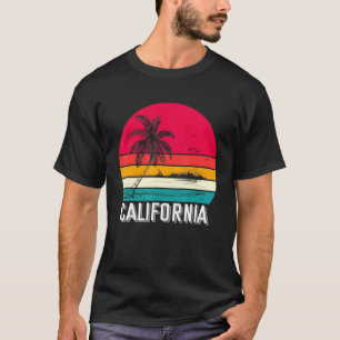 T-shirt Retro California Surf Vintage Beach Cali les année