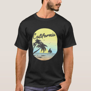 T-shirt Retro California Surf Vintage Beach Cali les année