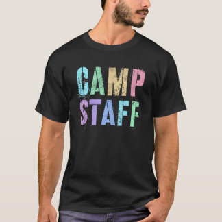 T-shirt Retro CAMP STAFF Summer Campground Crew Counselor 